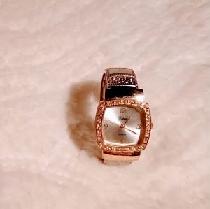 Vintage Viviani Silver & Diamond Cuff Watch